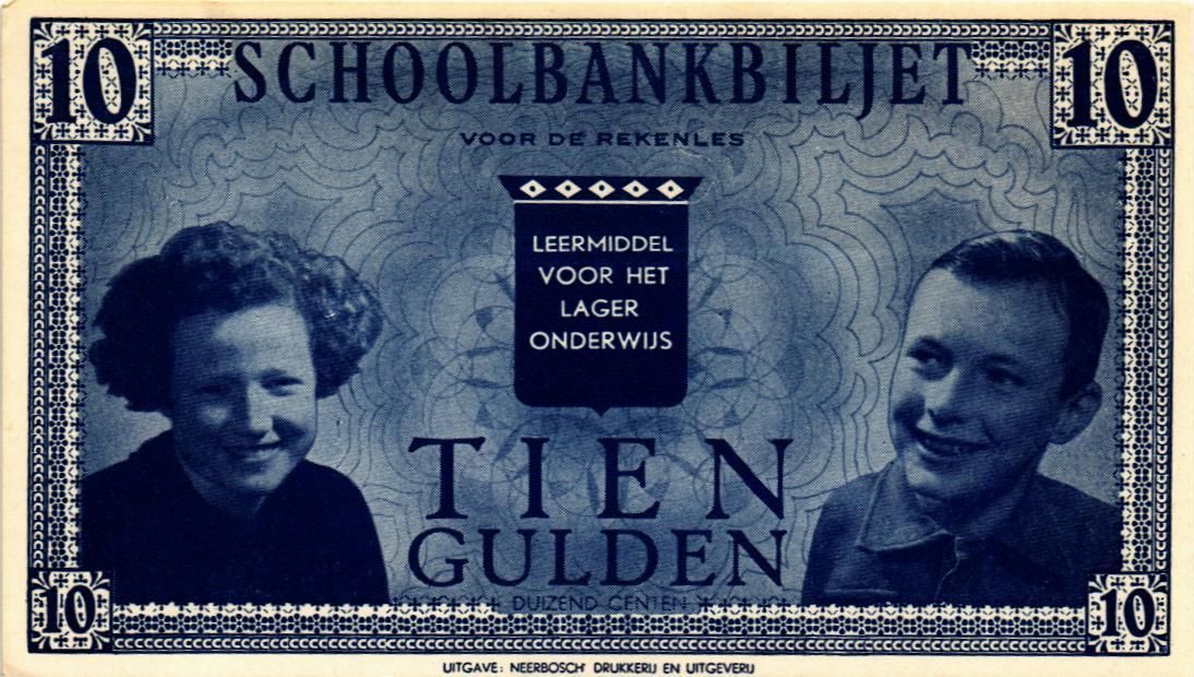НИДЕРЛАНДЫ 10 ГУЛЬДЕНОВ (ШКОЛЬНЫЕ ДЕНЬГИ) 1