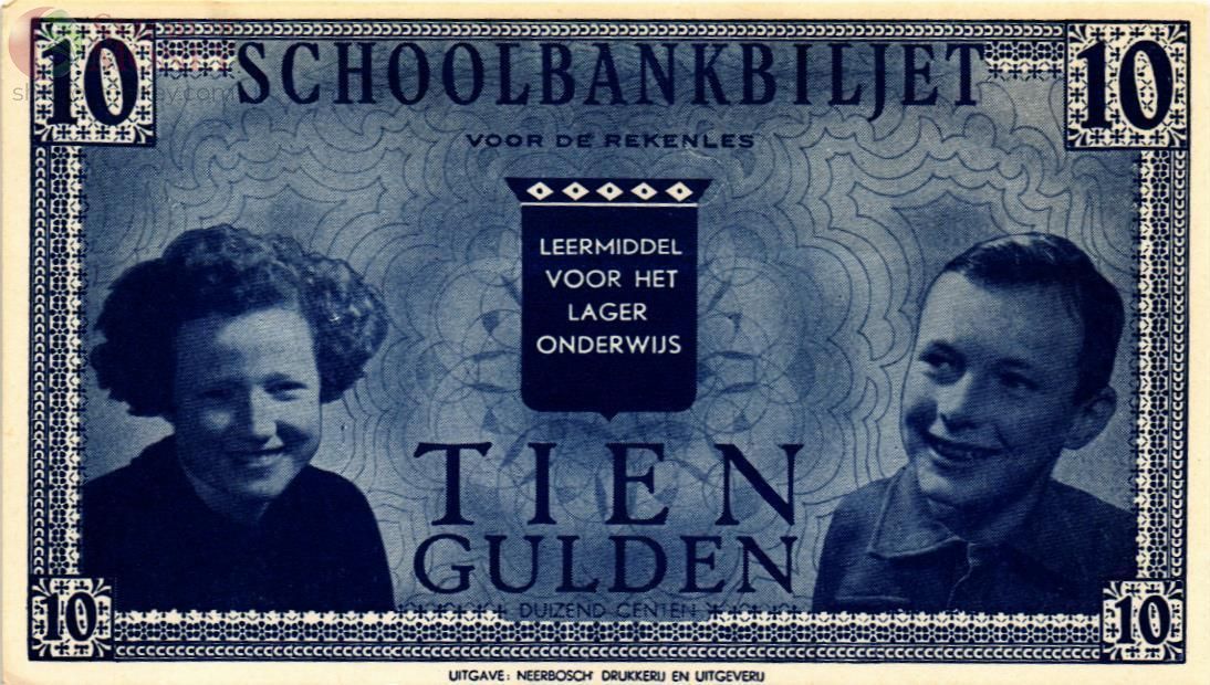 НИДЕРЛАНДЫ 10 ГУЛЬДЕНОВ (ШКОЛЬНЫЕ ДЕНЬГИ) 1