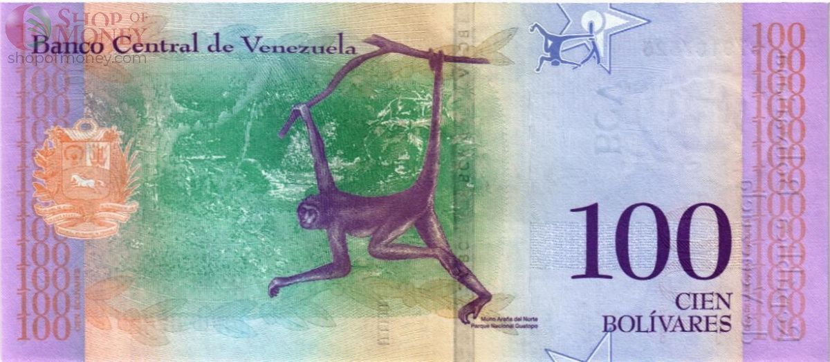 ВЕНЕСУЭЛА 100 БОЛИВАР (18.05.2018) 2