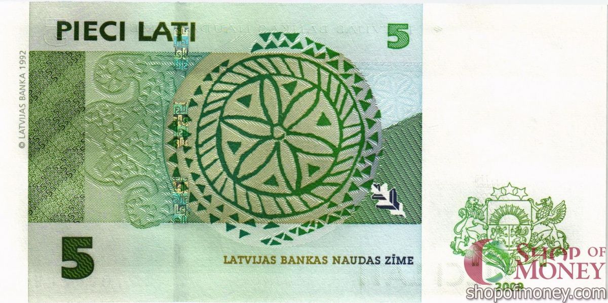 ЛАТВИЯ 5 ЛАТ 2