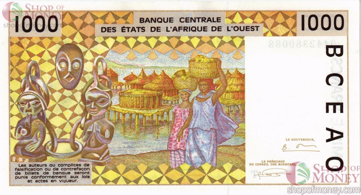 WAS - ТОГО 1000 ФРАНКОВ (T) 2