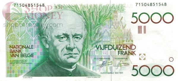 БЕЛЬГИЯ 5000 ФРАНКОВ 1