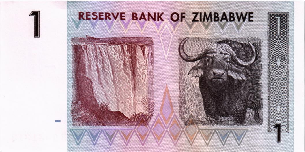 ЗИМБАБВЕ 1 ДОЛЛАР 2
