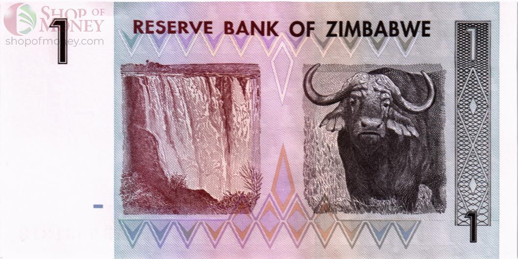 ЗИМБАБВЕ 1 ДОЛЛАР 2