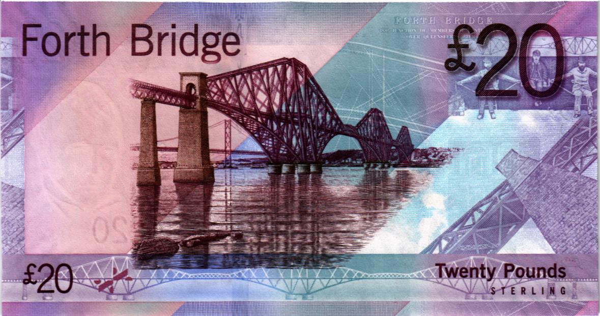 ШОТЛАНДИЯ 20 ФУНТОВ (BANK OF SCOTLAND) 2