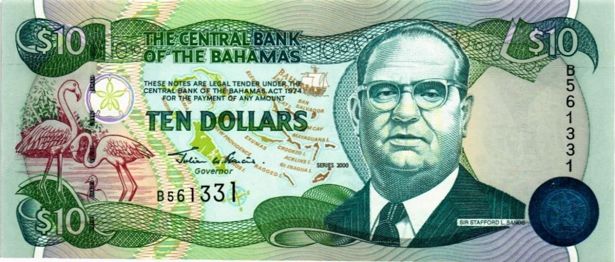 БАГАМСКИЕ ОСТРОВА 10 ДОЛЛАРОВ 1