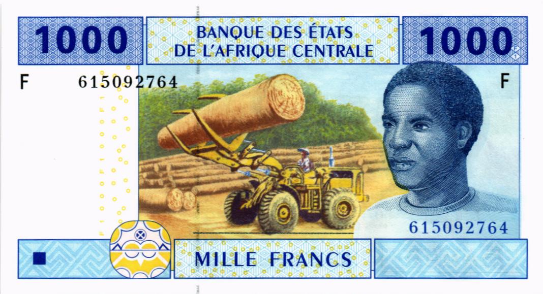 CAS - ЭКВАТОРИАЛЬНАЯ ГВИНЕЯ 1000 ФРАНКОВ (F) 1