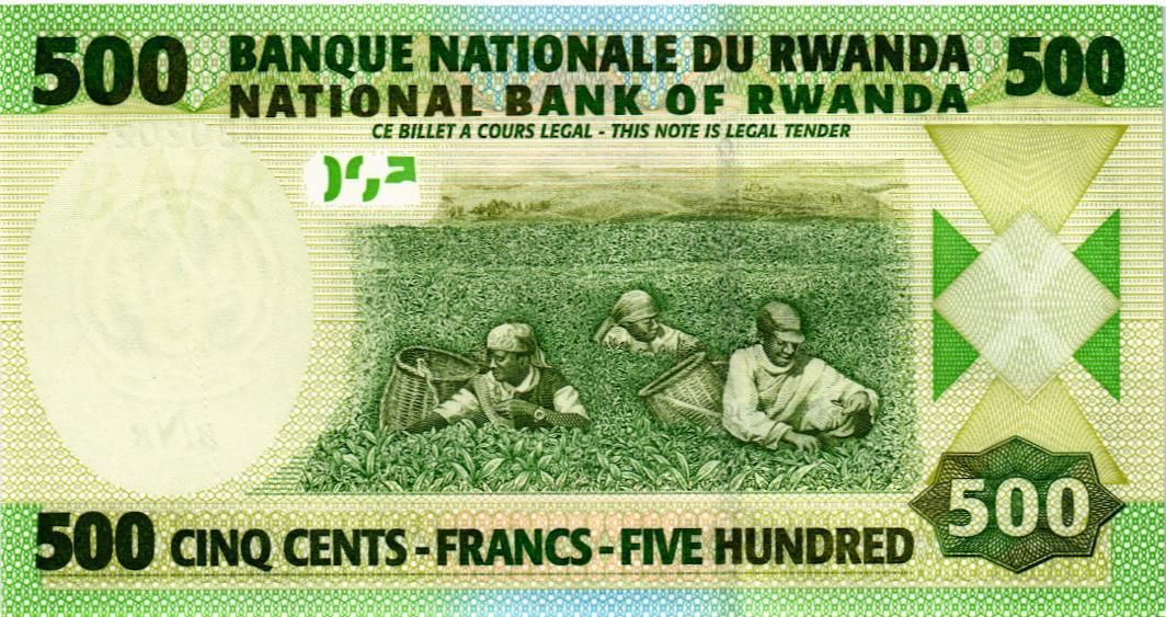 РУАНДА 500 ФРАНКОВ 2