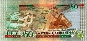 ВОСТОЧНЫЕ КАРИБЫ 50 ДОЛЛАРОВ (G - ГРЕНАДА) 2