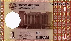 ТАДЖИКИСТАН 1 ДИРАМ 1