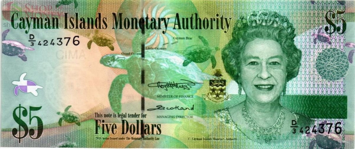 КАЙМАНОВЫ ОСТРОВА 5 ДОЛЛАРОВ 1