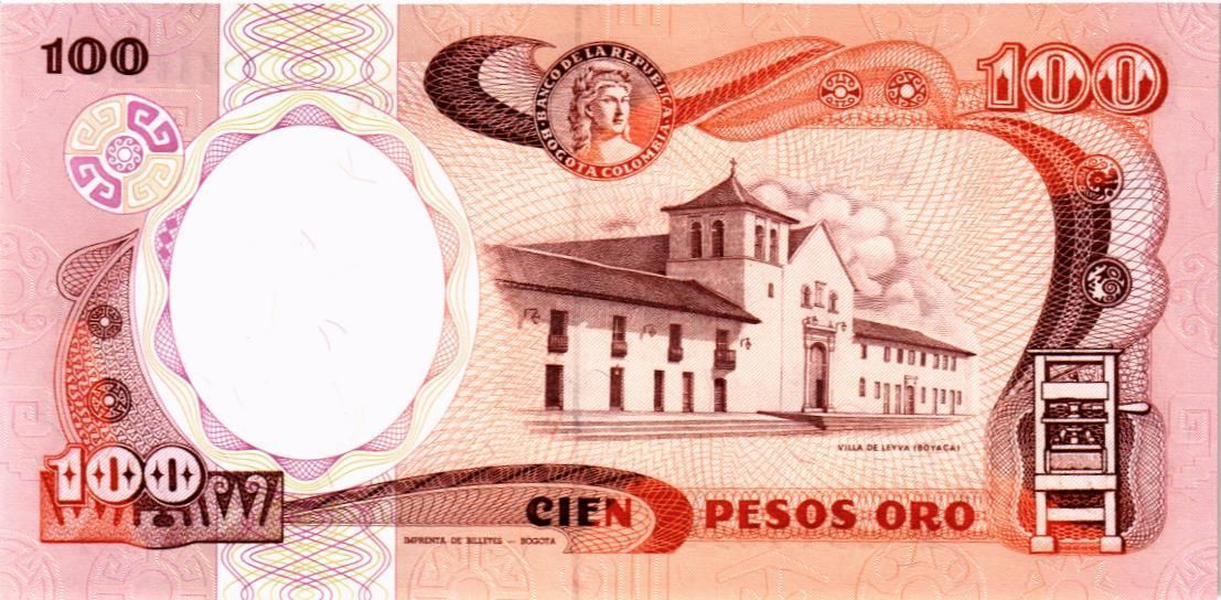 КОЛУМБИЯ 100 ПЕСО (01.01.1987) 2