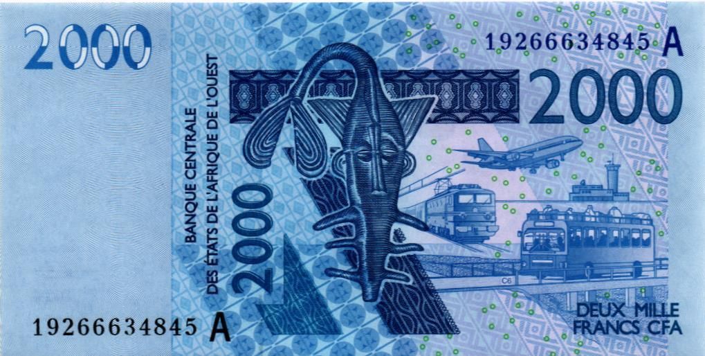 WAS - КОТ-Д'ИВУАР 2000 ФРАНКОВ (A) 1