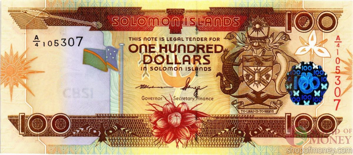 СОЛОМОНОВЫ ОСТРОВА 100 ДОЛЛАРОВ 1