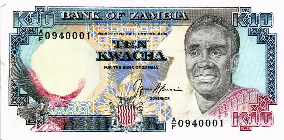 ЗАМБИЯ 10 КВАЧА 1