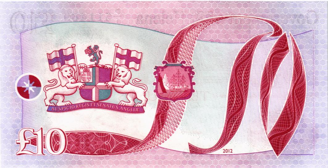 ОСТРОВ СВЯТОЙ ЕЛЕНЫ 10 ФУНТОВ 2