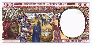 CAS - ГАБОН 5000 ФРАНКОВ (L) 2