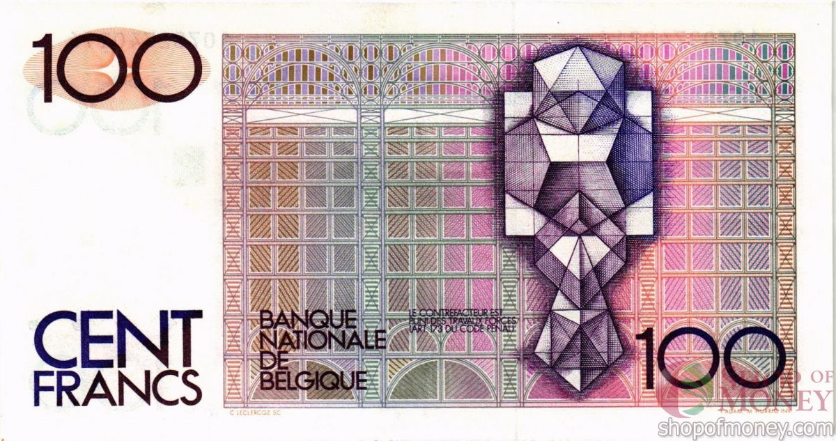 БЕЛЬГИЯ 100 ФРАНКОВ 2