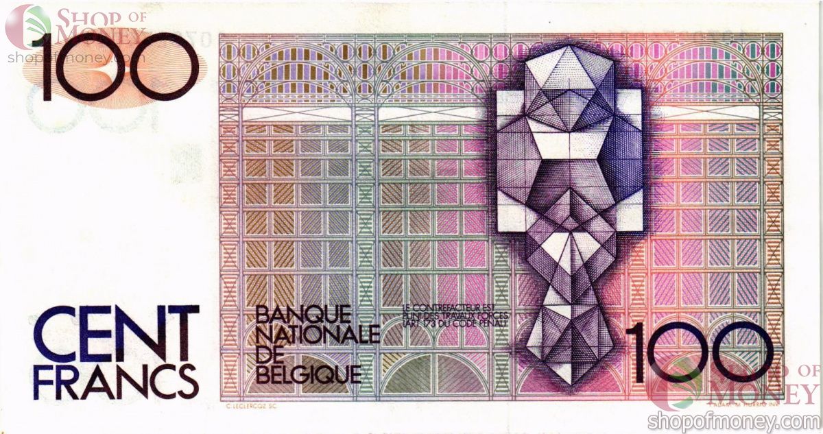 БЕЛЬГИЯ 100 ФРАНКОВ 2