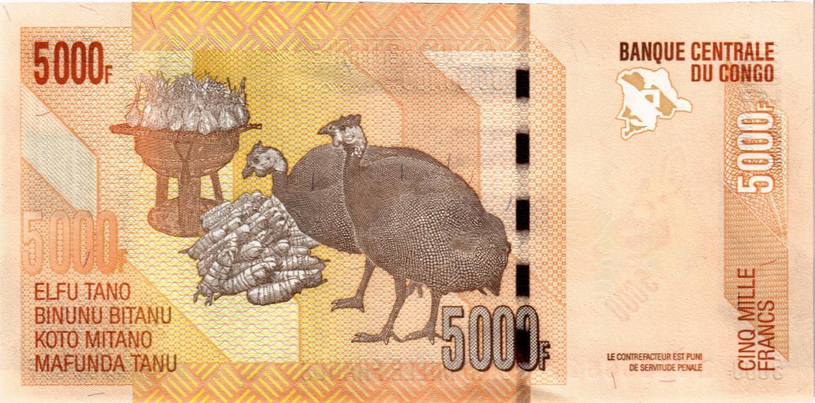 КОНГО ДР 5000 ФРАНКОВ 2