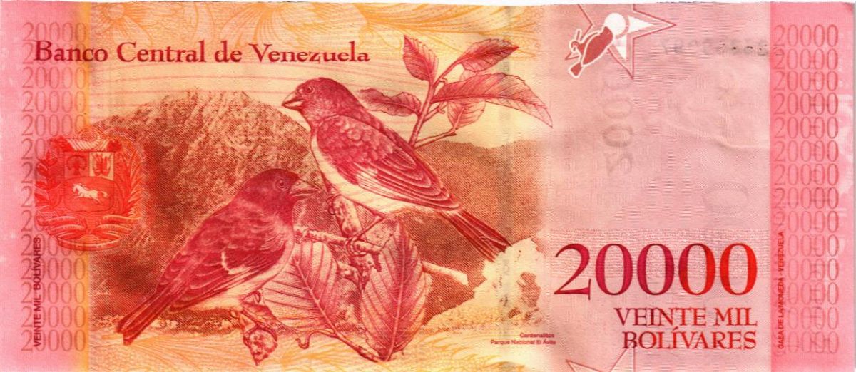 ВЕНЕСУЭЛА 20000 БОЛИВАР 2