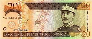 ДОМИНИКАНСКАЯ РЕСПУБЛИКА 20 ПЕСО 1