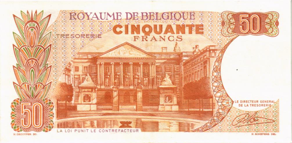 БЕЛЬГИЯ 50 ФРАНКОВ 2