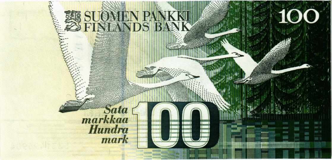 ФИНЛЯНДИЯ 100 МАРОК (Litt. A) 2