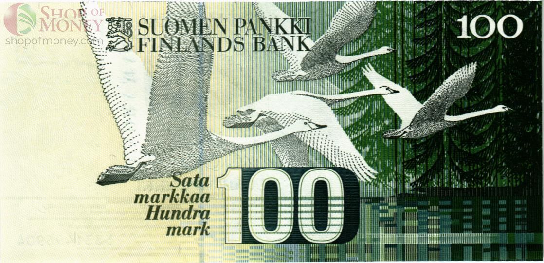 ФИНЛЯНДИЯ 100 МАРОК (Litt. A) 2