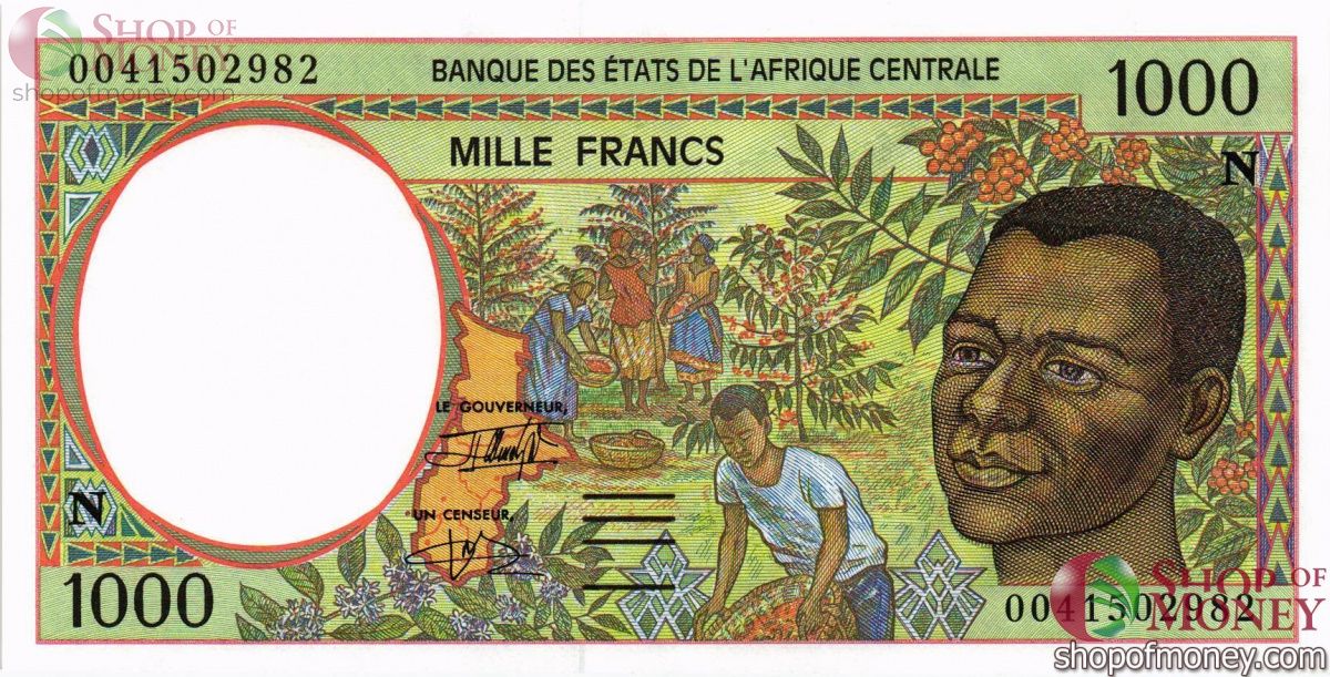 ЭКВАТОРИАЛЬНАЯ ГВИНЕЯ 1000 ФРАНКОВ 1
