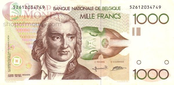 БЕЛЬГИЯ 1000 ФРАНКОВ 1