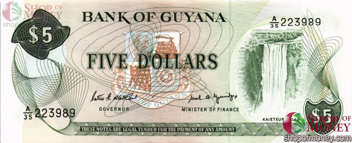 ГАЙАНА 5 ДОЛЛАРОВ 1