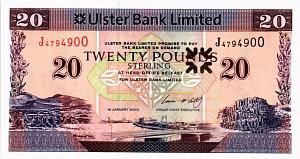 СЕВЕРНАЯ ИРЛАНДИЯ 20 ФУНТОВ (ULSTER BANK) 1
