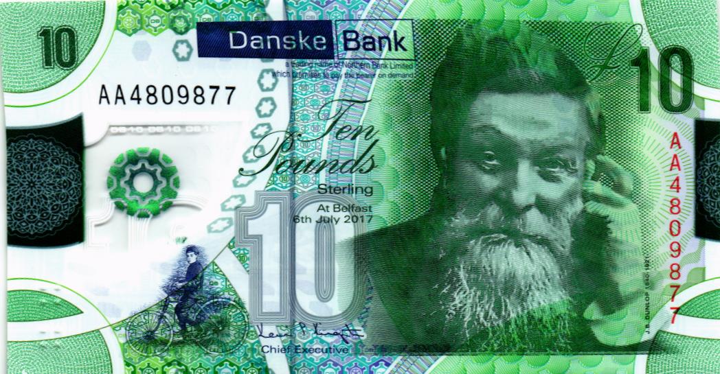 СЕВЕРНАЯ ИРЛАНДИЯ 10 ФУНТОВ (DANSKE BANK) 1