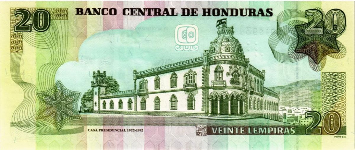 ГОНДУРАС 20 ЛЕМПИР 2