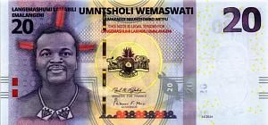 СВАЗИЛЕНД (ЭСВАТИНИ) 20 ЭМАЛАНГЕНИ 1