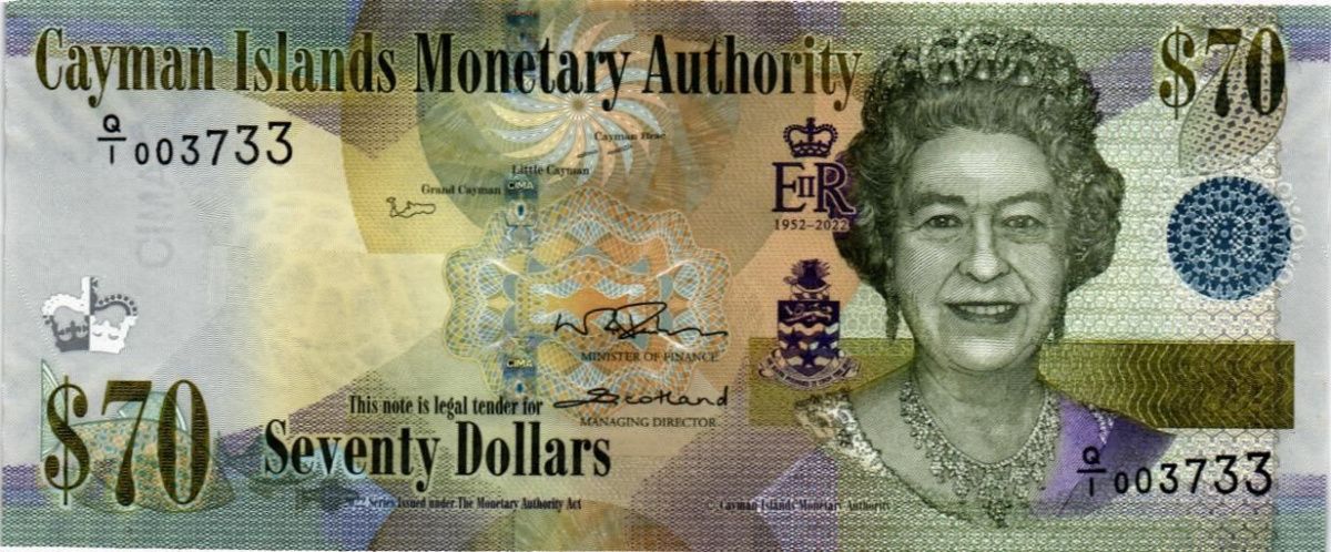 КАЙМАНОВЫ ОСТРОВА 70 ДОЛЛАРОВ 1