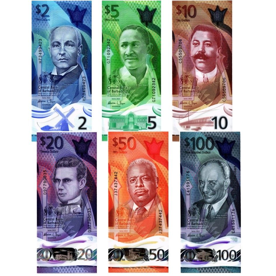 БАРБАДОС 2 5 10 20 50 100 ДОЛЛАРОВ 1