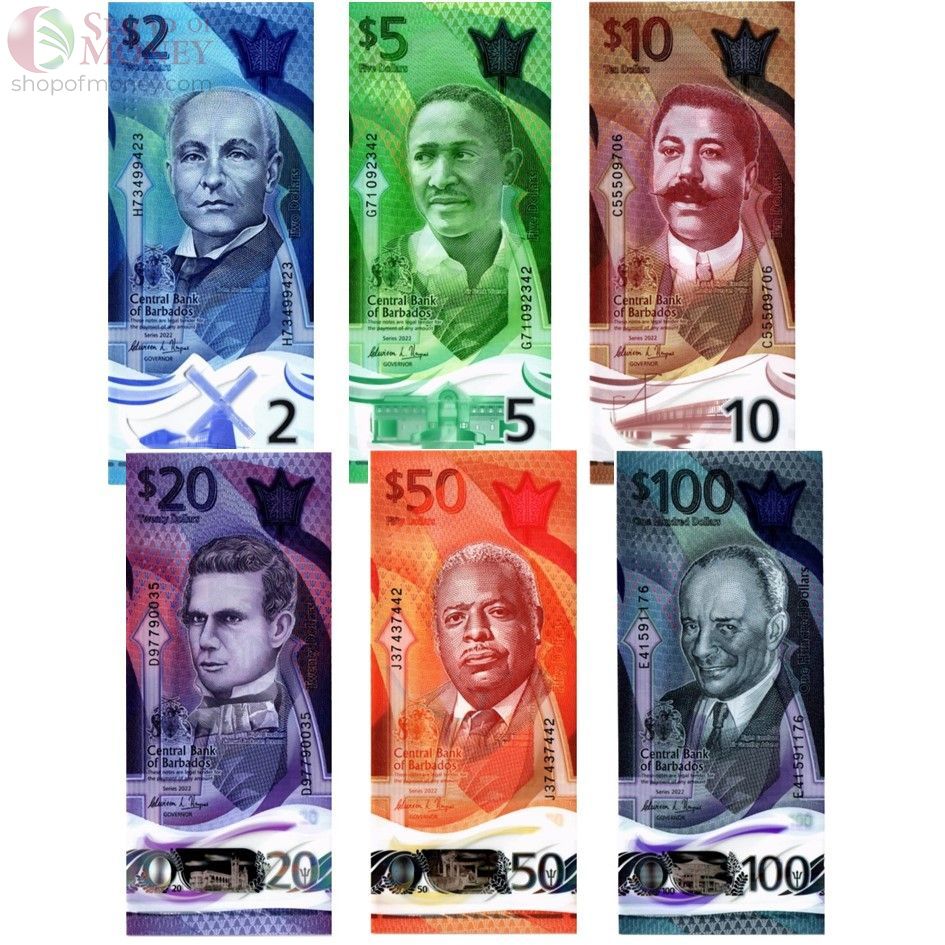 БАРБАДОС 2 5 10 20 50 100 ДОЛЛАРОВ 1