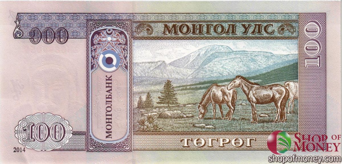 МОНГОЛИЯ 100 ТУГРИКОВ 2