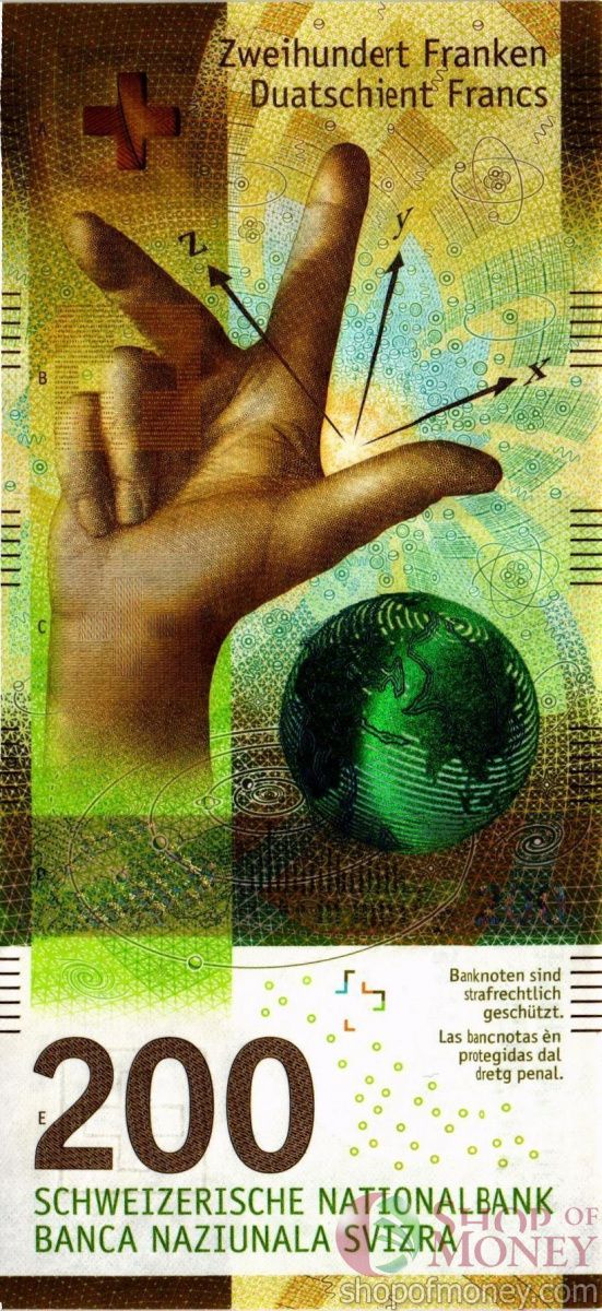 ШВЕЙЦАРИЯ 200 ФРАНКОВ 1