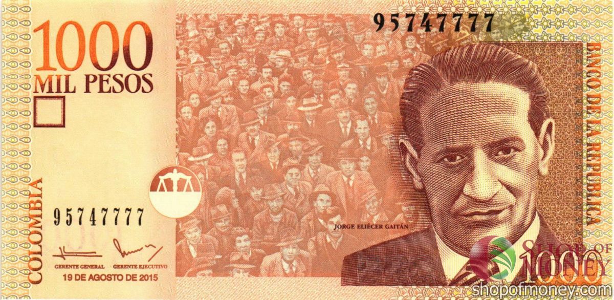 КОЛУМБИЯ 1000 ПЕСО #95747777 1