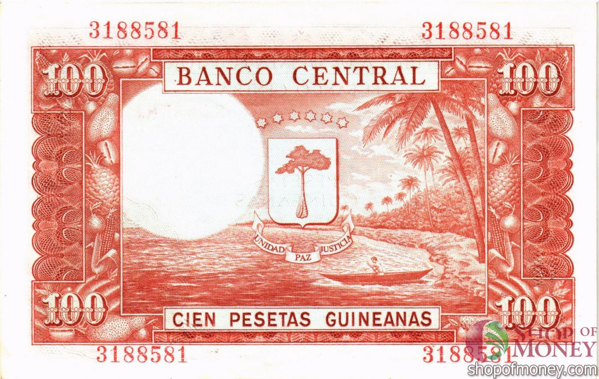 ЭКВАТОРИАЛЬНАЯ ГВИНЕЯ 100 ПЕСЕТ 2