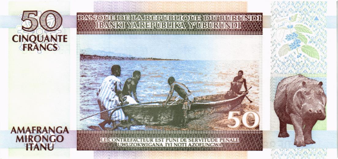 БУРУНДИ 50 ФРАНКОВ 2