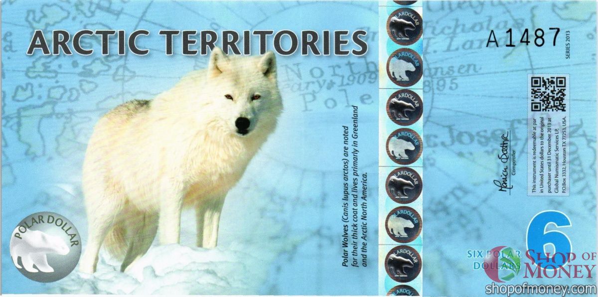 АРКТИЧЕСКИЕ ТЕРРИТОРИИ 6 ДОЛЛАРОВ 1
