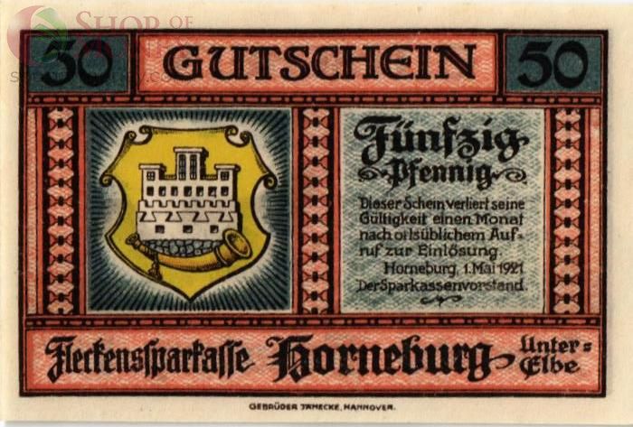 ГЕРМАНИЯ 50 ПФЕННИГОВ (НОТГЕЛЬД) 1