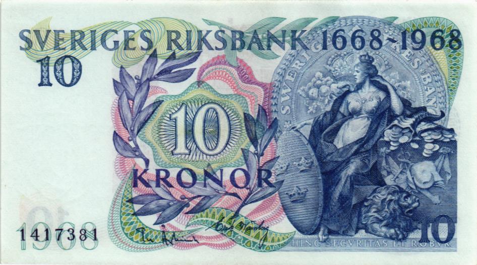 ШВЕЦИЯ 10 КРОН 1