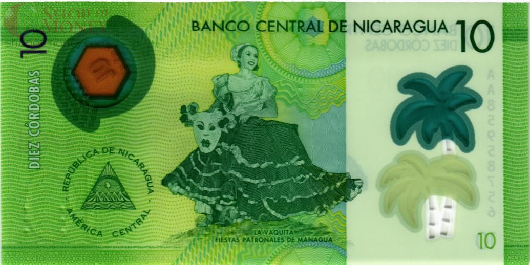 НИКАРАГУА 10 КОРДОБА 2