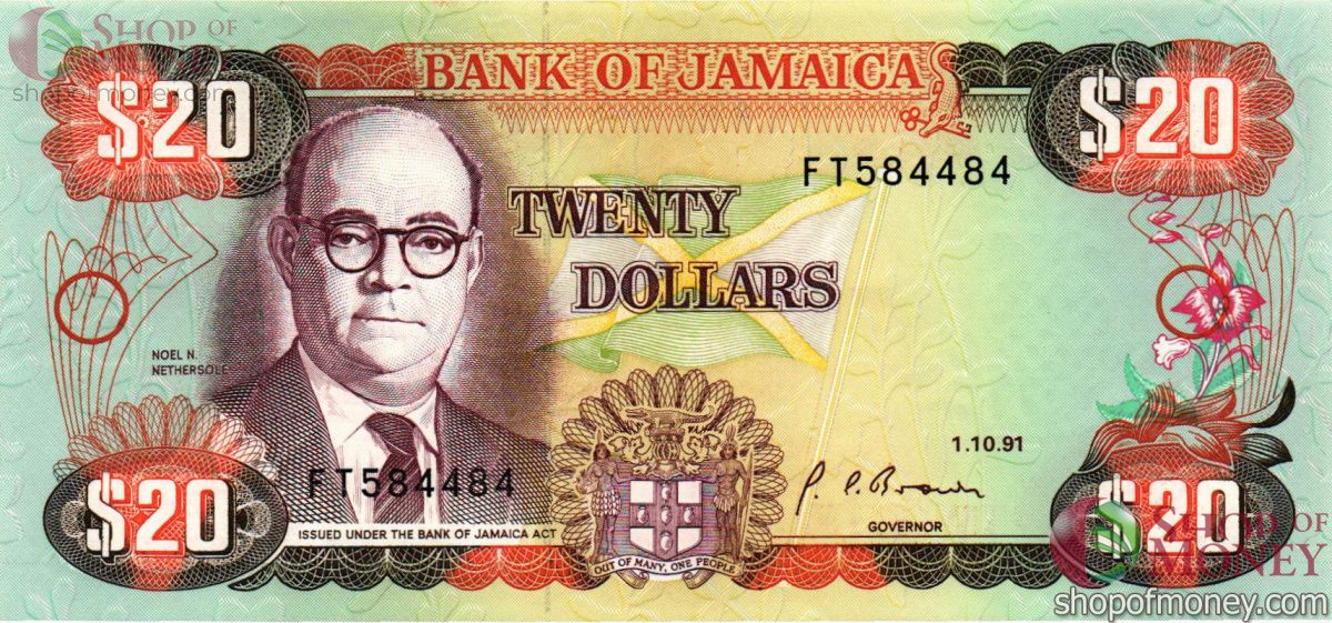 ЯМАЙКА 20 ДОЛЛАРОВ 1