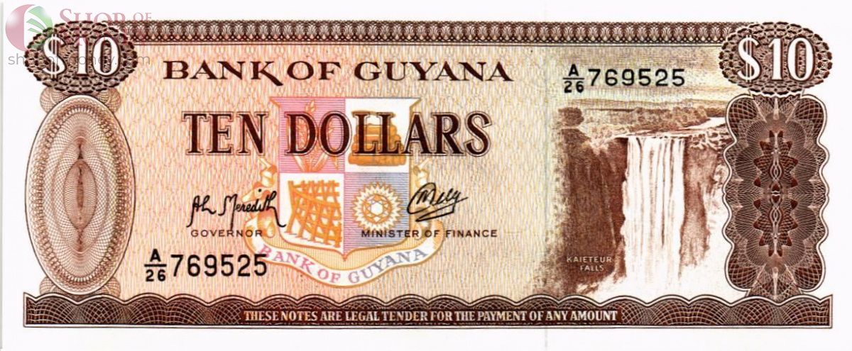 ГАЙАНА 10 ДОЛЛАРОВ 1